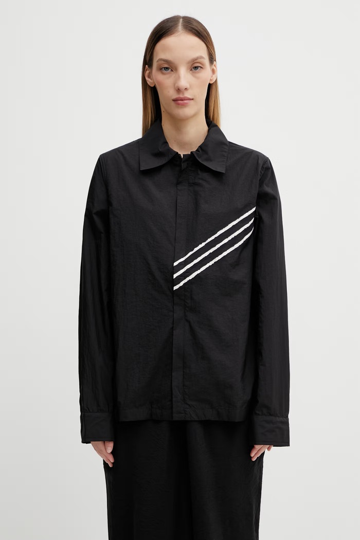 Πουκάμισο Y-3 W RE 3S SHIRT χαλαρό μαύρο KF1193