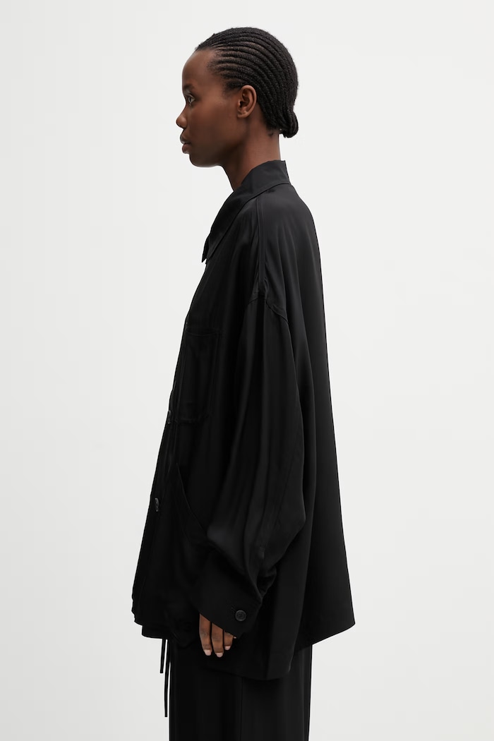 Y-3 CHORE JKT/SHRT shirt viscose Women's KH2595 black SS26