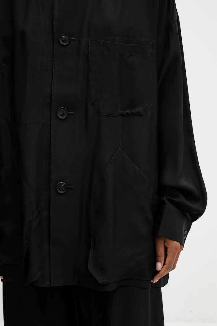 Y-3 CHORE JKT/SHRT shirt viscose Women's black KH2595