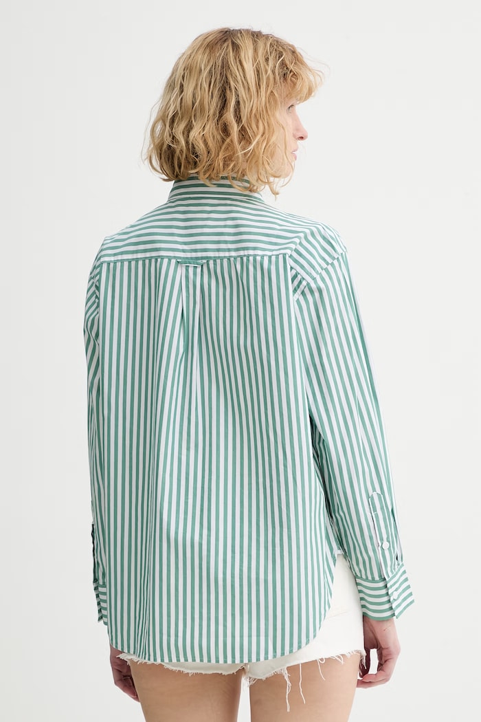 Odzież Levi's koszula bawełniana HARLIE BOYFRIEND 001HM.0015 zielony