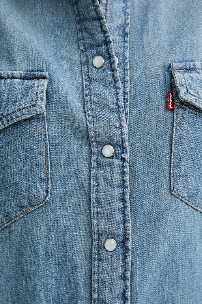 Rifľová košeľa Levi's ICONIC WESTERN 16786.0115 modrá