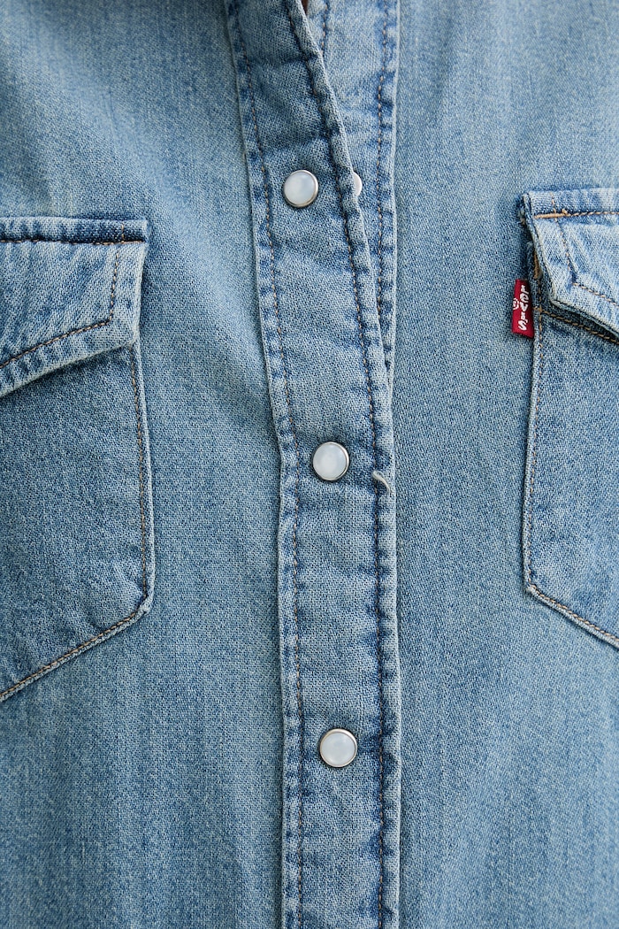 Rifľová košeľa Levi's ICONIC WESTERN 16786.0115 modrá