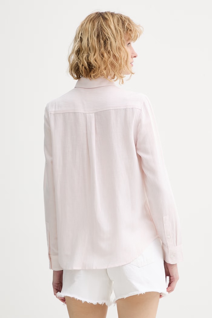 Odzież Levi's koszula z domieszką lnu NEW CLASSIC FIT BW 34574.0080 różowy