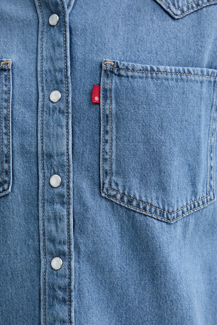 Rifľová košeľa Levi's TEODORA WESTERN A7244.0006 modrá