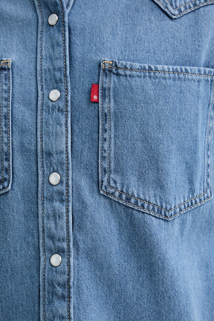 Rifľová košeľa Levi's TEODORA WESTERN A7244.0006 modrá