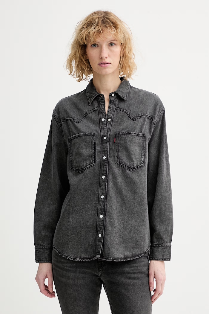 Levi's koszula jeansowa TEODORA WESTERN klasyczny czarny A7244.0079