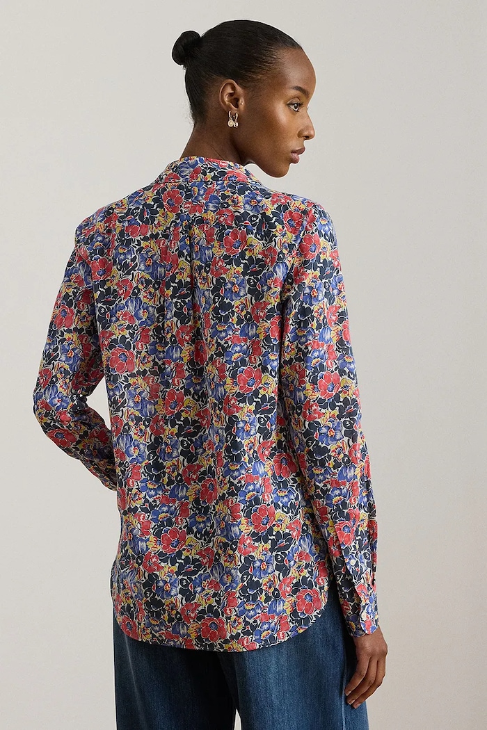 Lauren Ralph Lauren cămașă femei din bumbac 200P08827 multicolor SS26