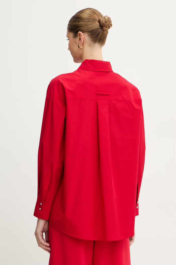 Oblečenie Bavlnená košeľa MAX&Co. MCOZEBU 2616111021200 červená