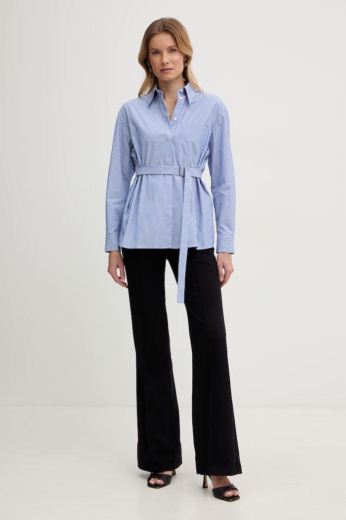 Max&Co. košeľa dámska bavlnená MCLEBBRO 2618111032200 modrá SS26