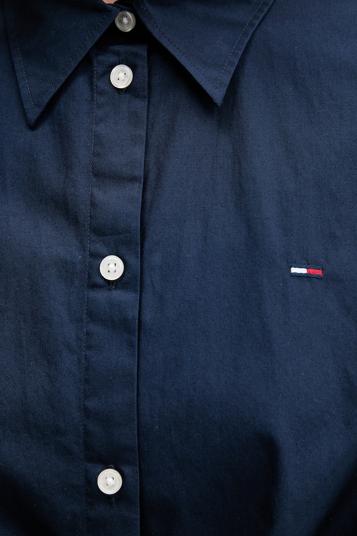 Tommy Jeans cămașă pentru femei, din bumbac DW0DW22212 bleumarin