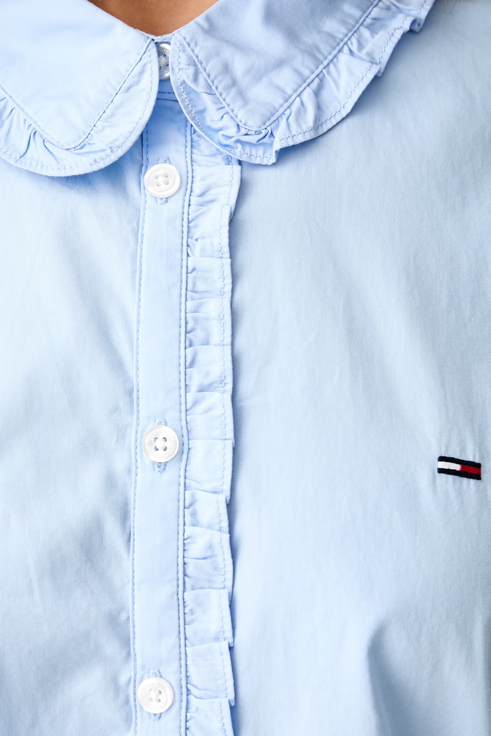 Tommy Jeans koszula damska bawełniana DW0DW22767 niebieski