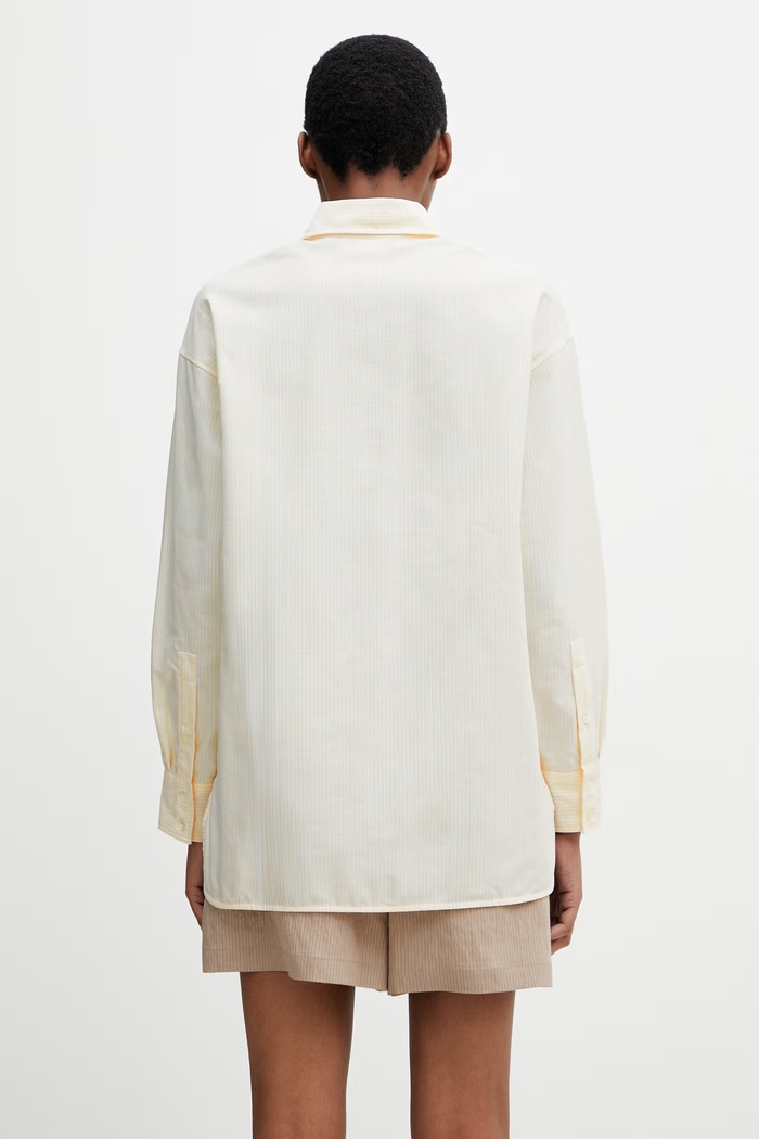 Одежда Maison Kitsuné Dreaming Fox рубашка из хлопка женская QW00415WC5098 жёлтый
