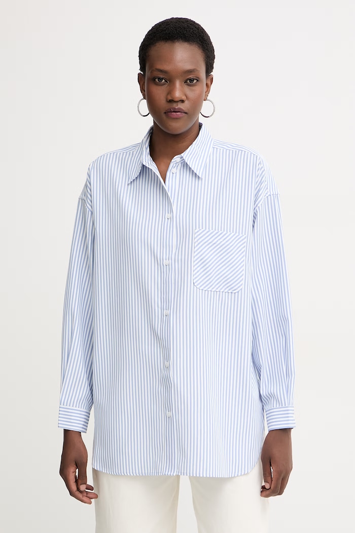 Armani Exchange cămașă pentru femei albastru XW002034.AF21535