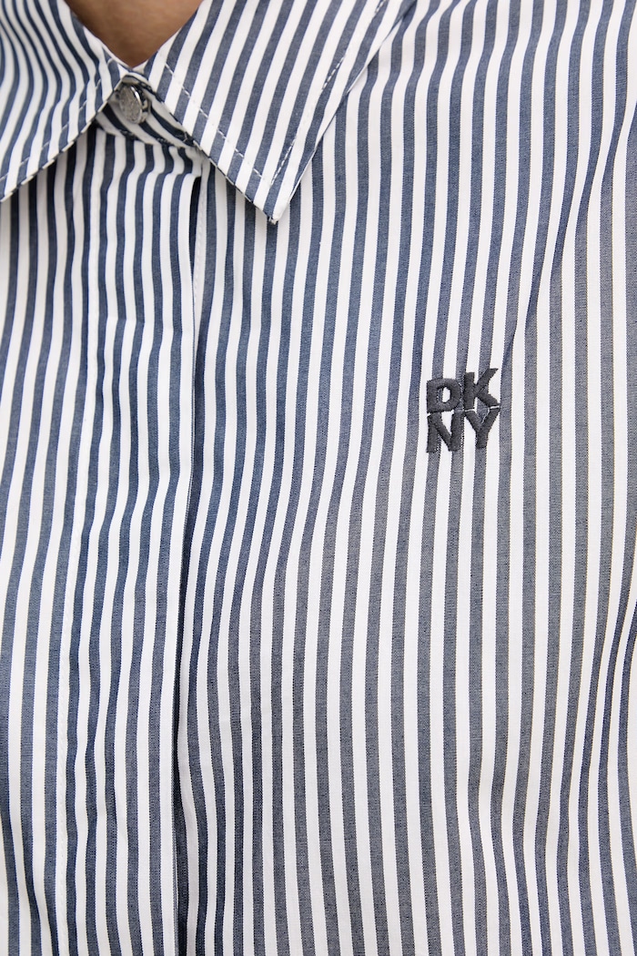 DKNY cămașă pentru femei, din bumbac P6BM0EKJ bleumarin