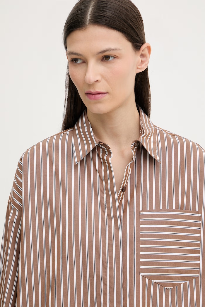 rag & bone camicia da donna in cotone Marin marrone RA4W25HSMCN