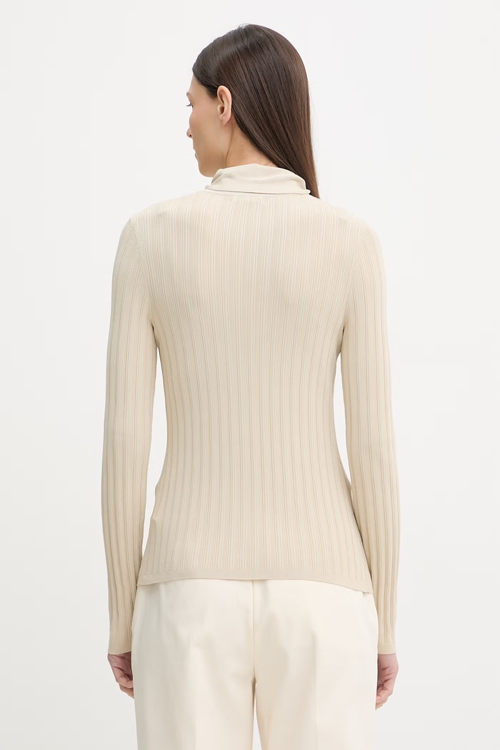 Дрехи Rag & Bone блуза с дълги ръкави дамска от вискоза Giana RG2925H6MVR бежов