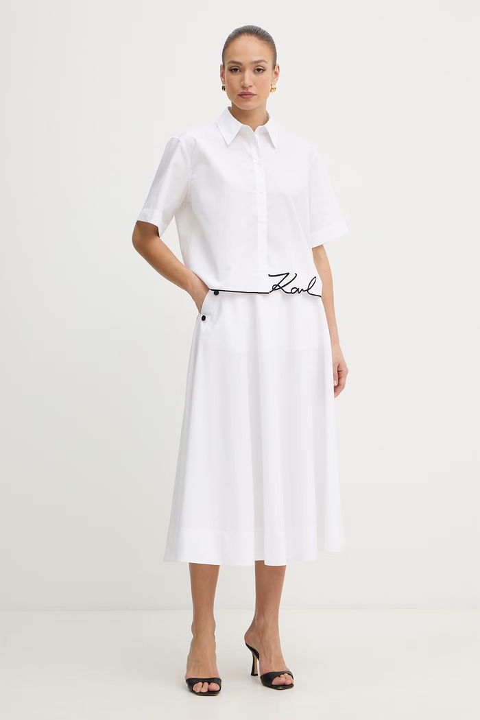 Karl Lagerfeld πουκάμισο γυναικείο B2W11017 λευκό SS26
