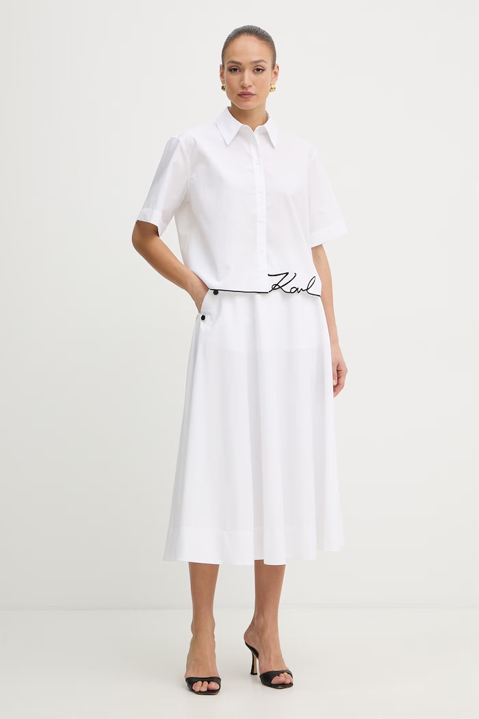 Karl Lagerfeld πουκάμισο γυναικείο B2W11017 λευκό SS26