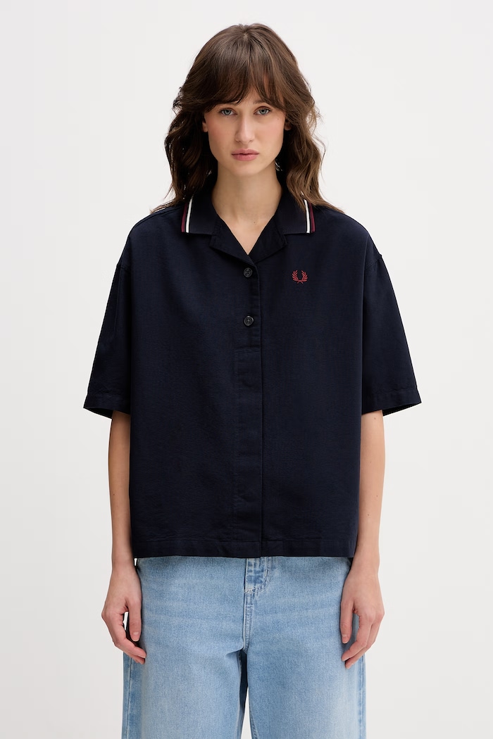 Fred Perry košile dámská bavlněná námořnická modř G2177