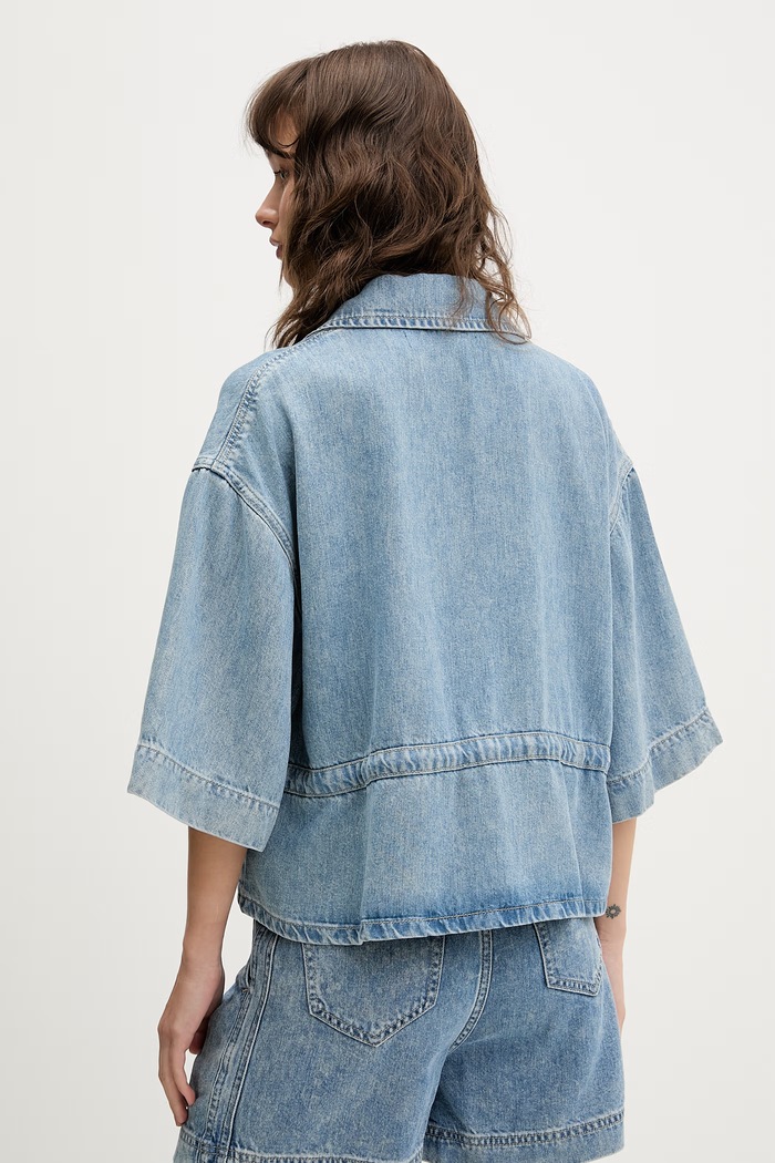 Oblečenie Rifľová košeľa Karl Lagerfeld Jeans B2W11025 modrá