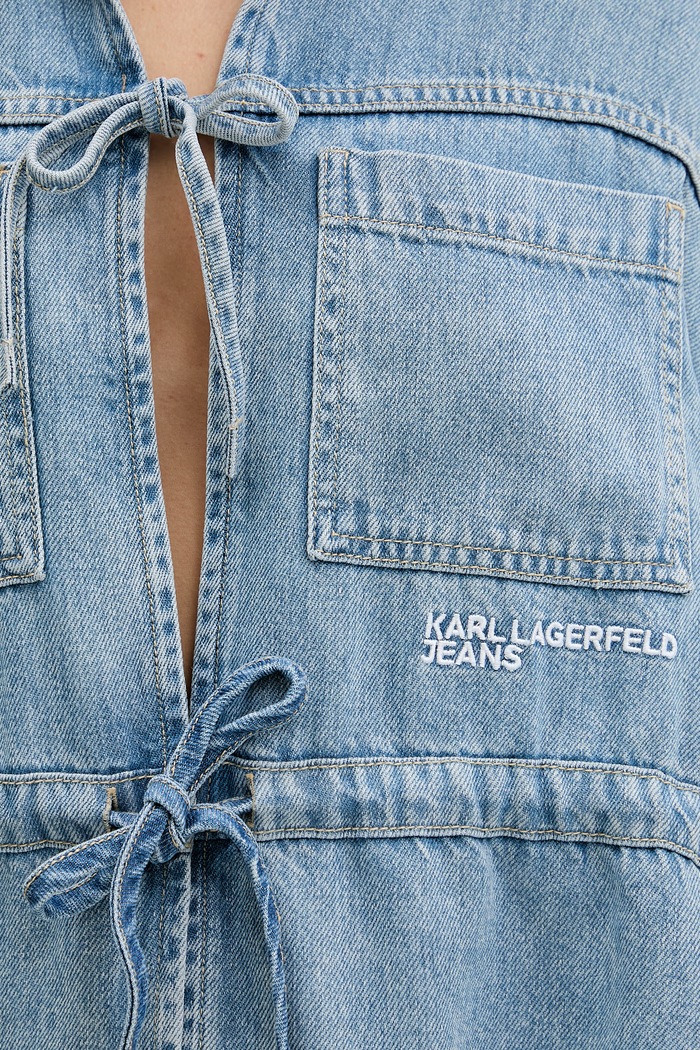 Rifľová košeľa Karl Lagerfeld Jeans B2W11025 modrá