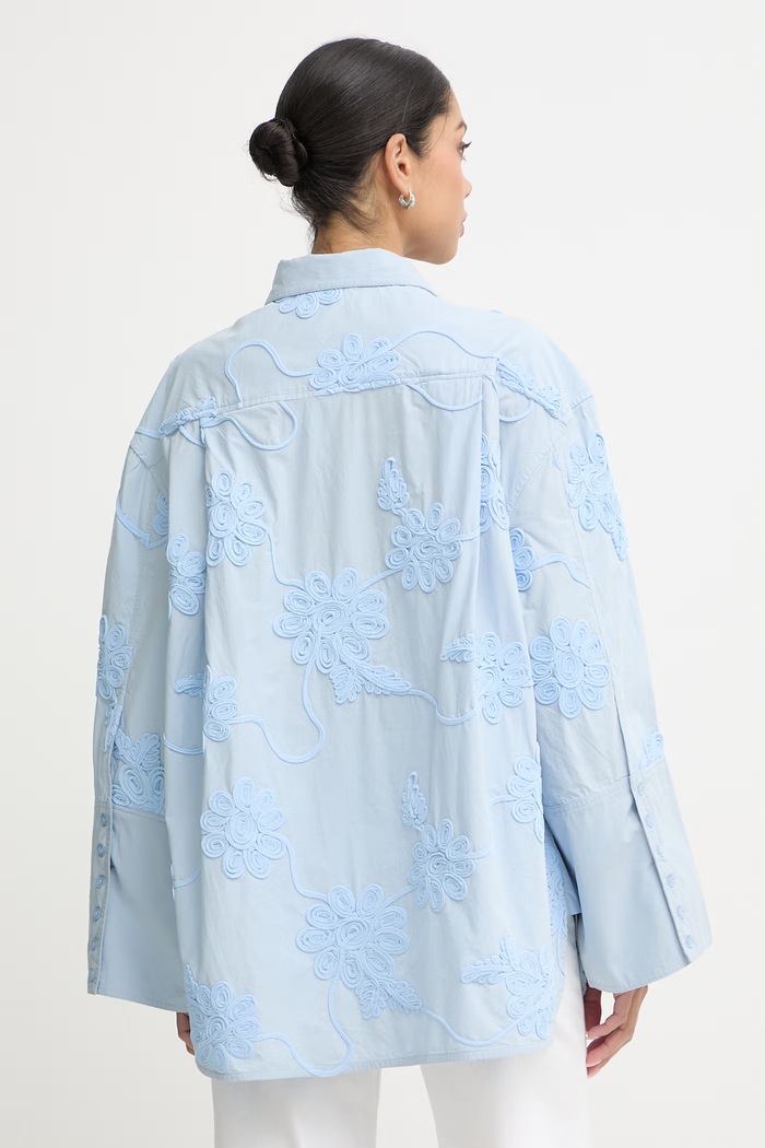 Abbigliamento Rotate camicia da donna in cotone 1155582000 blu