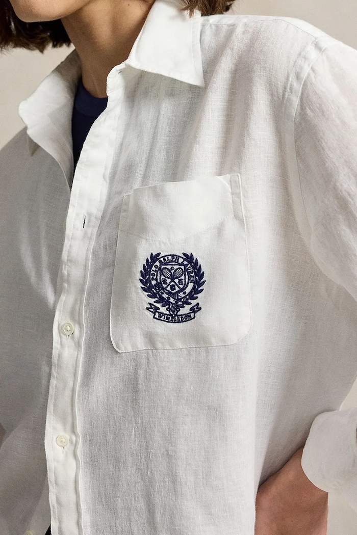 Polo Ralph Lauren koszula damska lniana biały 211B15799