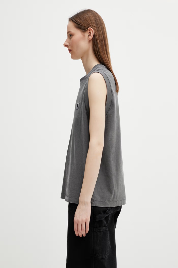 Carhartt WIP W' Nelson A-Shirt top od pamuka za žene I034514.89GD siva SS26