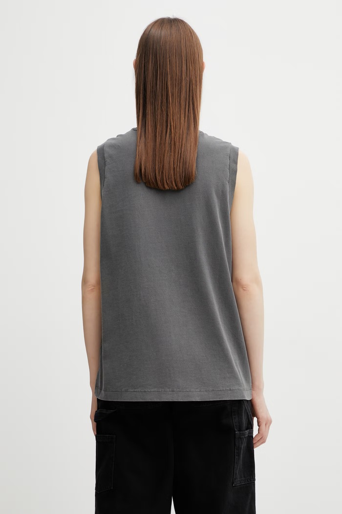 Odjeća Carhartt WIP W' Nelson A-Shirt top od pamuka za žene I034514.89GD siva