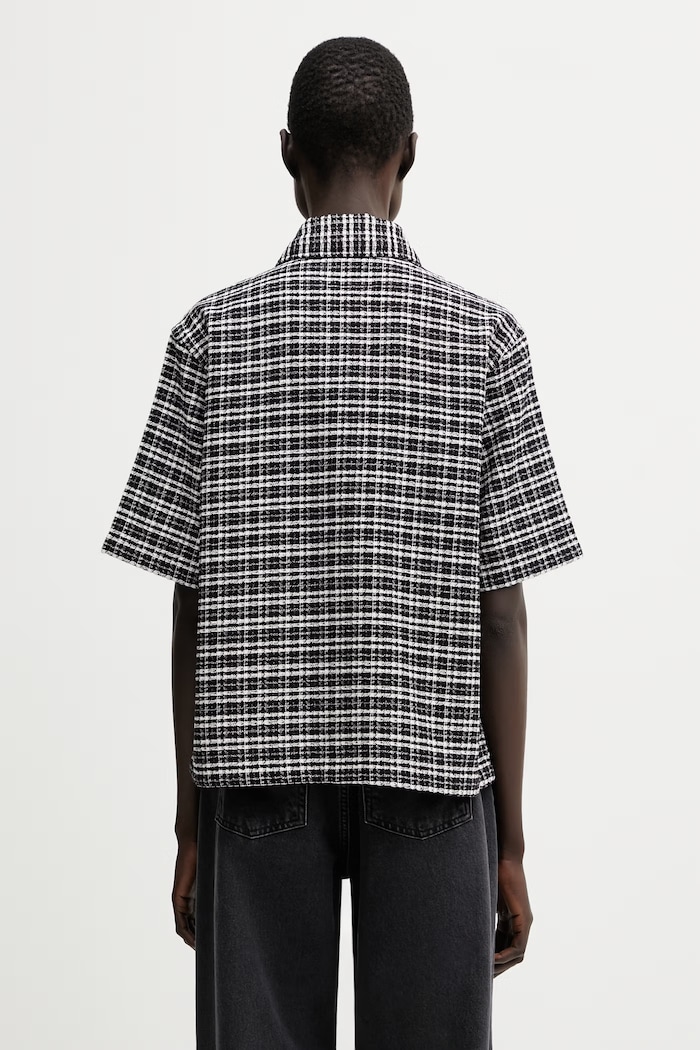 Odzież Carhartt WIP W' S/S Michigan Shirt koszula bawełniana damska I036261.3JOXX czarny