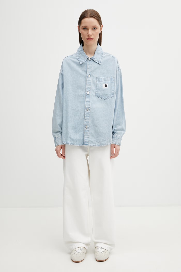 Carhartt WIP W' Alta Shirt Jac рубашка из замши для женщин I036232.112 голубой