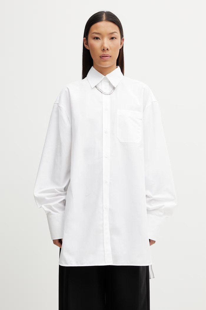 Sportmax Spxnespola shirt with cotton Women's white 2612191031600