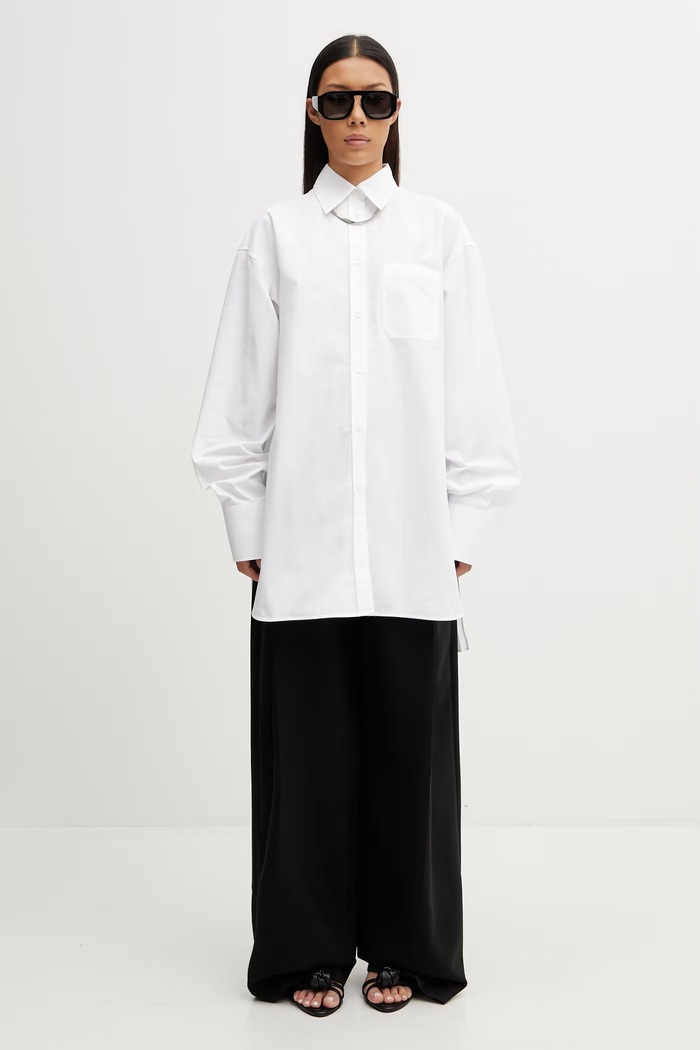Sportmax Spxnespola shirt with cotton Women's 2612191031600 white