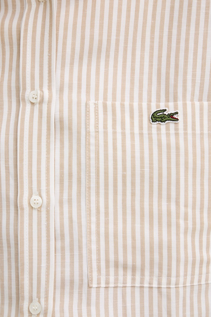 Lacoste cămașă pentru femei, din in CF1429 bej