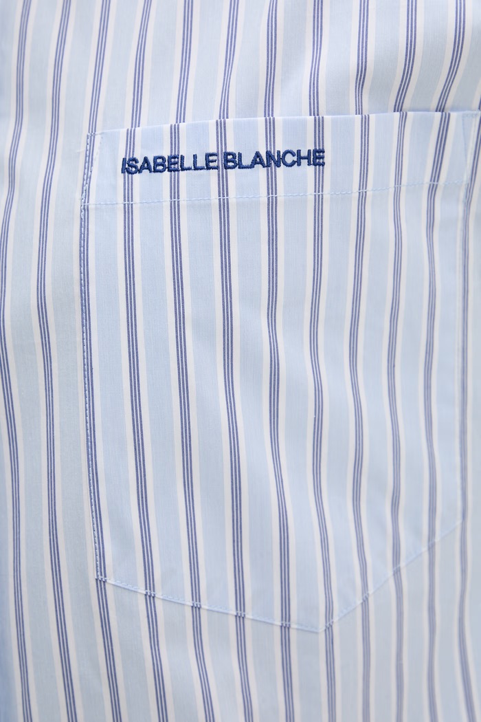 Isabelle Blanche koszula damska z bawełny IS26SS.C092.T021 niebieski
