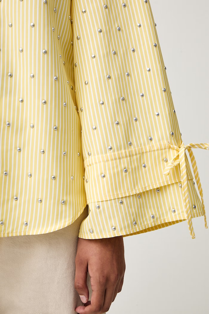 Never Fully Dressed camicia da donna NFDTO3443 giallo