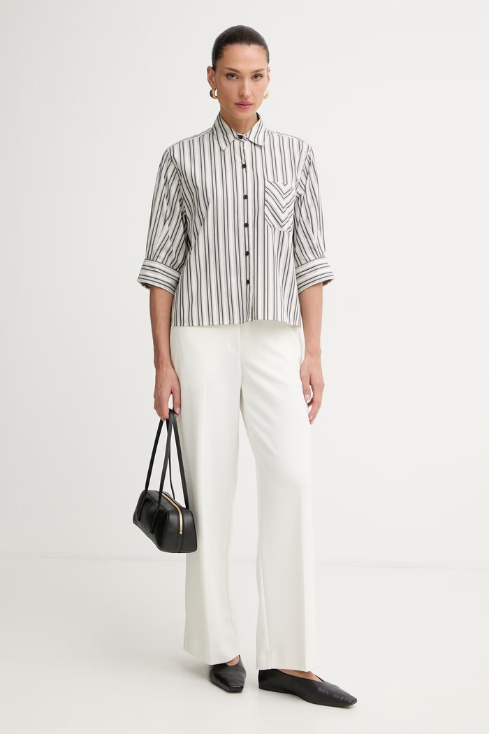 rag & bone košeľa dámska bavlnená Lucia RA6Y26SSMCO béžová SS26