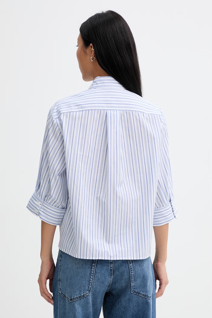 Ruházat rag & bone ing női pamut Lucia RA6Y26SSMCO kék