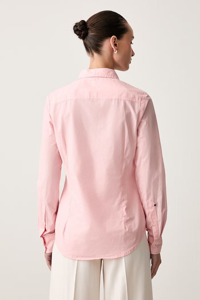 Odzież U.S. Polo Assn. koszula damska bawełniana Classic Fit Poplin WUP1306 różowy