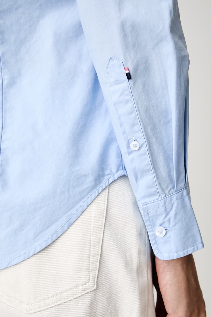 U.S. Polo Assn. koszula damska bawełniana Classic Fit Poplin WUP1306 niebieski