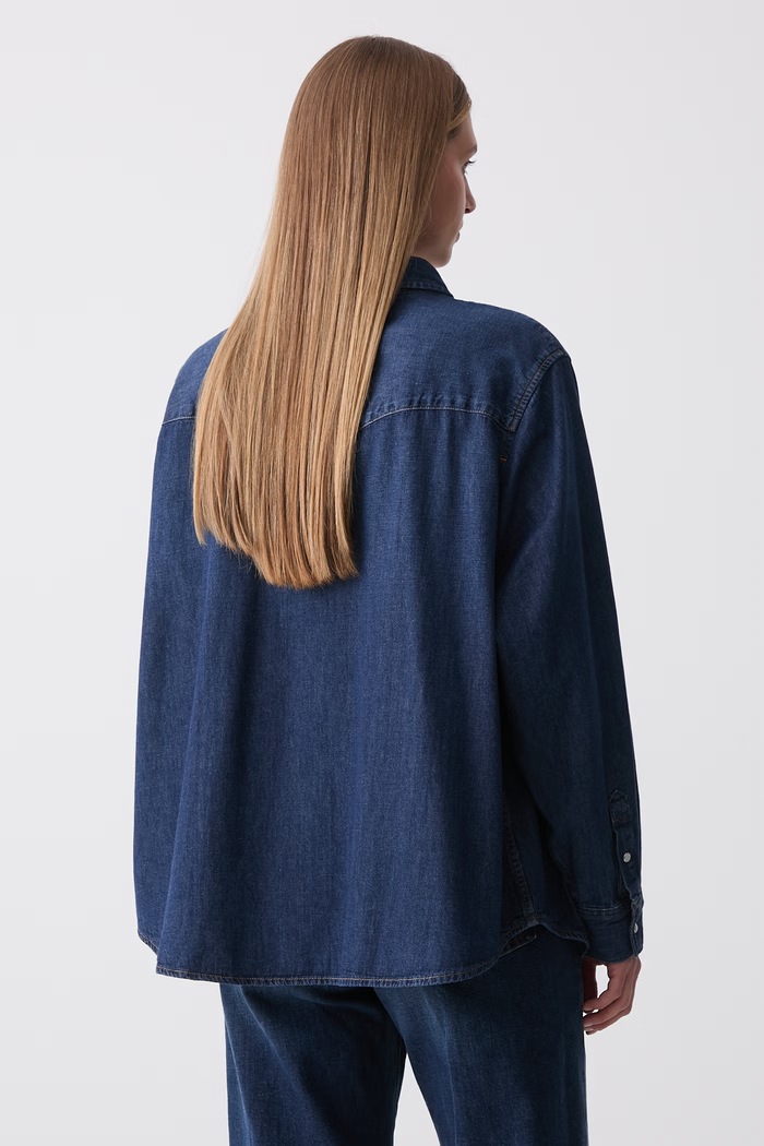 Odzież Levi's koszula damska jeansowa 57784 granatowy