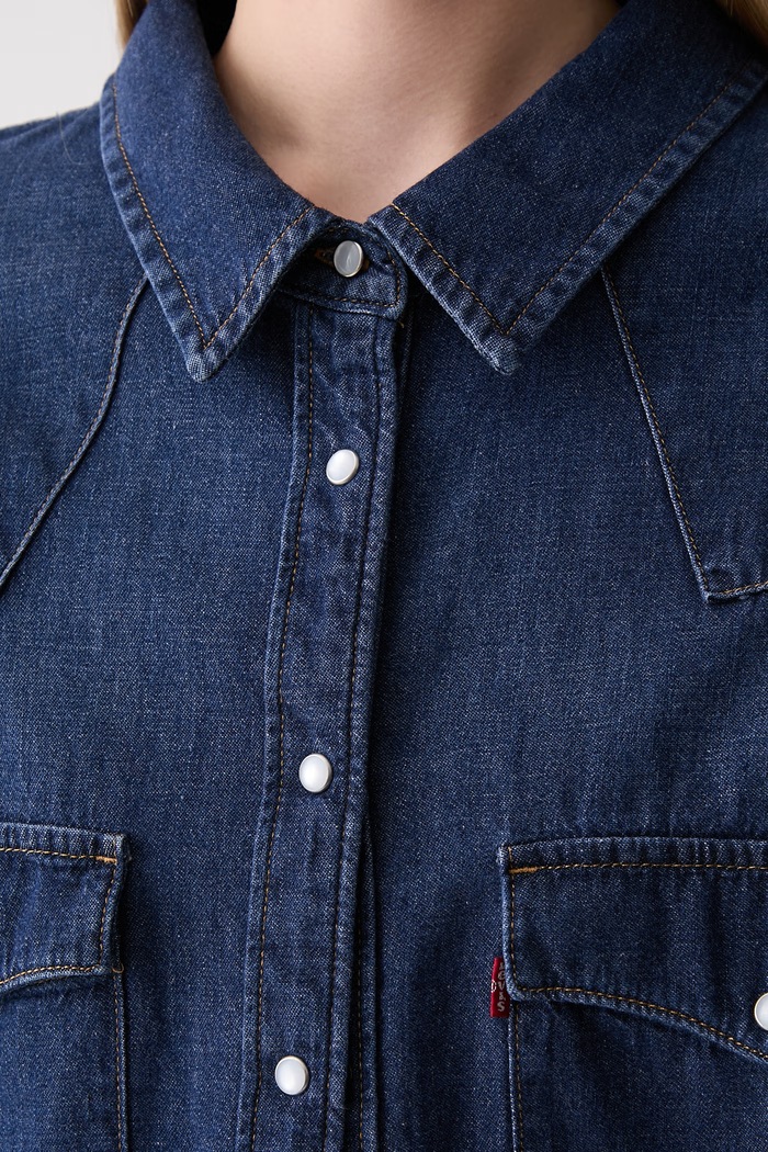 Levi's koszula damska jeansowa 57784 granatowy