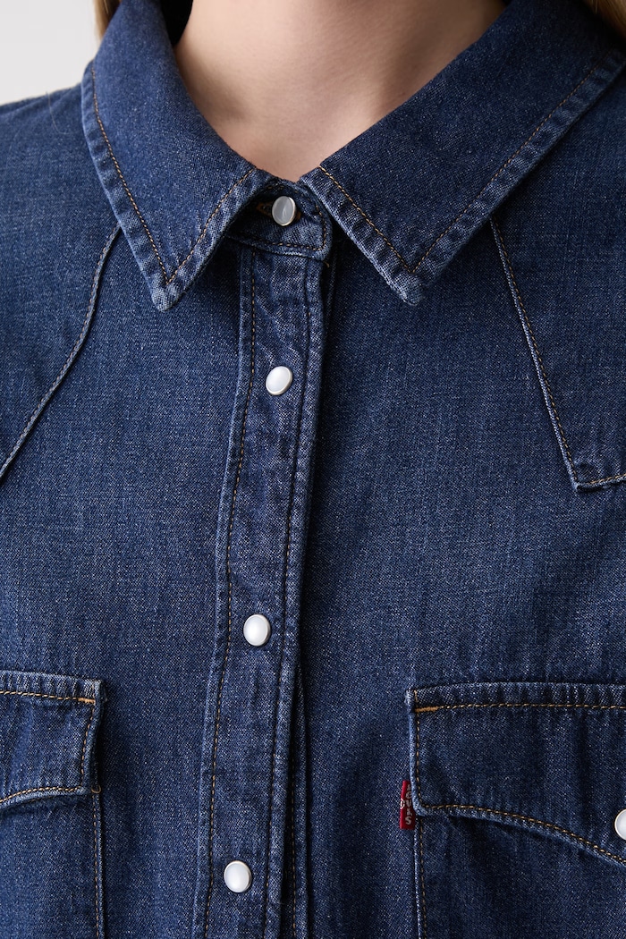 Levi's koszula damska jeansowa 57784 granatowy