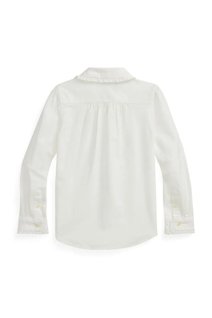 Detská bavlnená košeľa Polo Ralph Lauren 312929954004 biela SS26