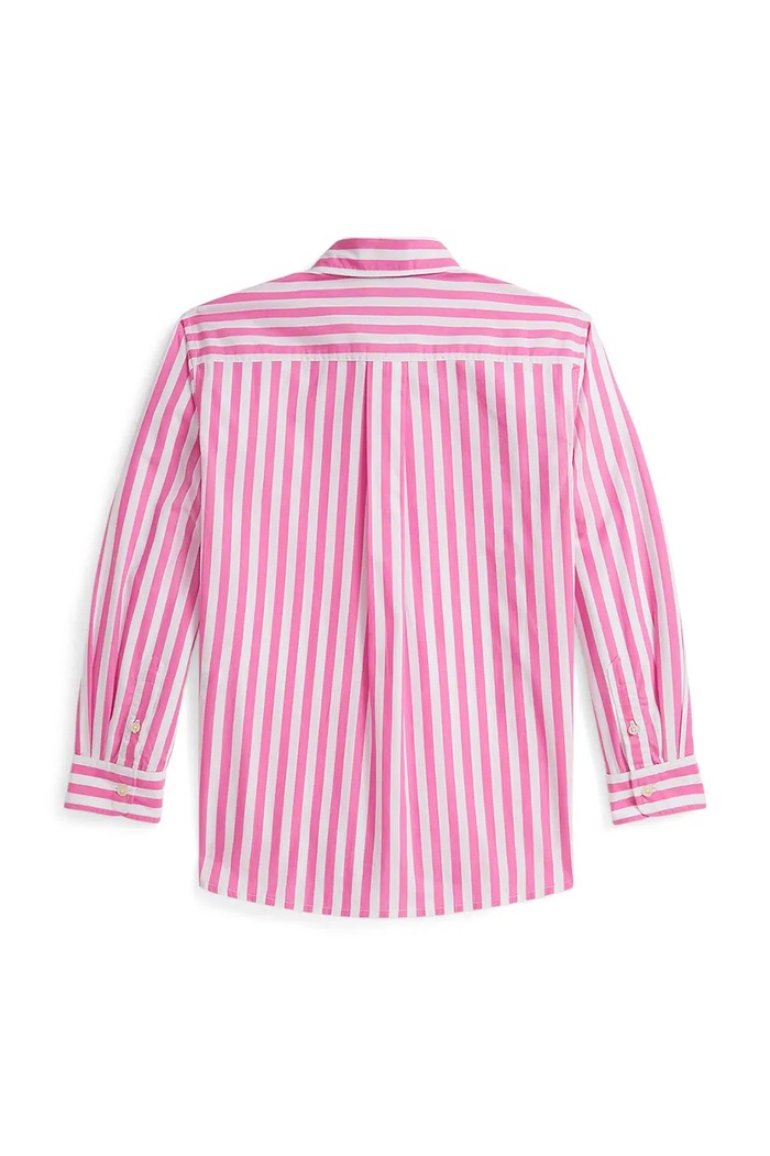 Polo Ralph Lauren cămașă de bumbac pentru copii 313A95902001 roz SS26