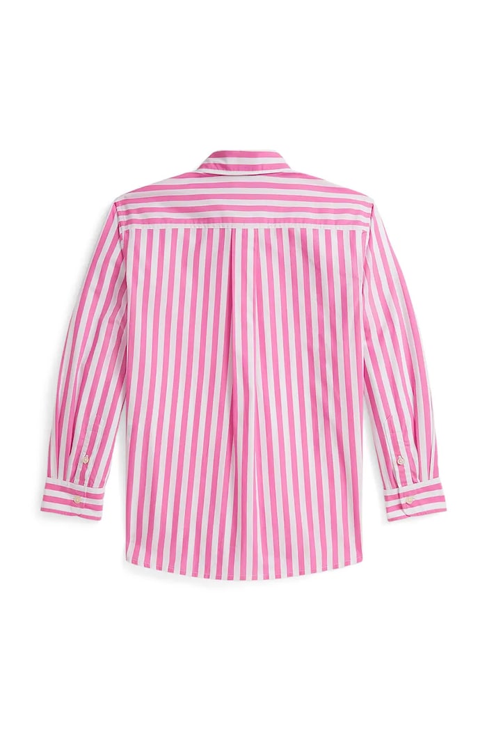 Polo Ralph Lauren cămașă de bumbac pentru copii 313A95902001 roz SS26