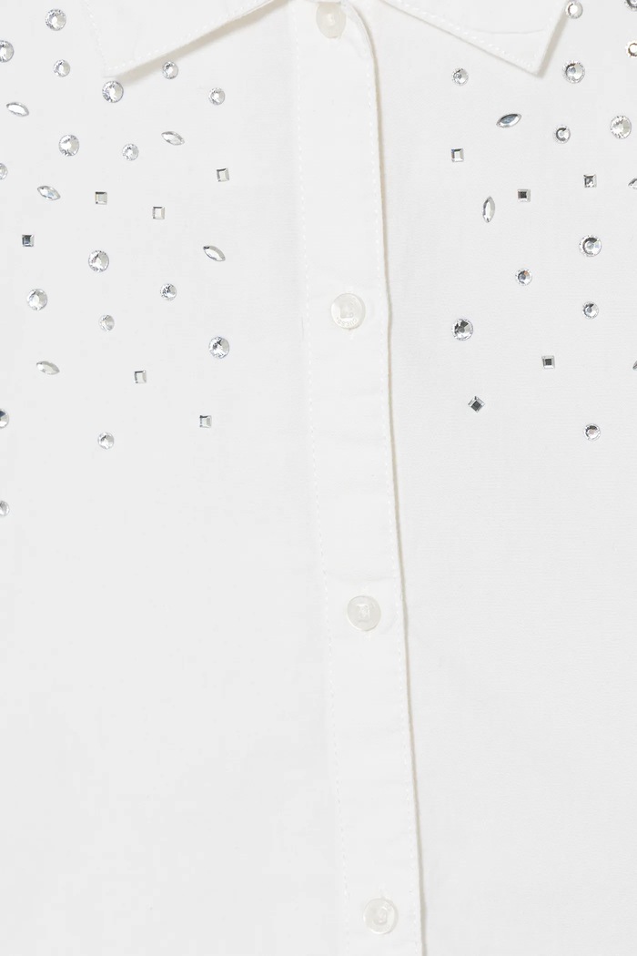 DÍVKA Dětská bavlněná košile Guess J6RH00.WBHQ1.PPY2 bílá