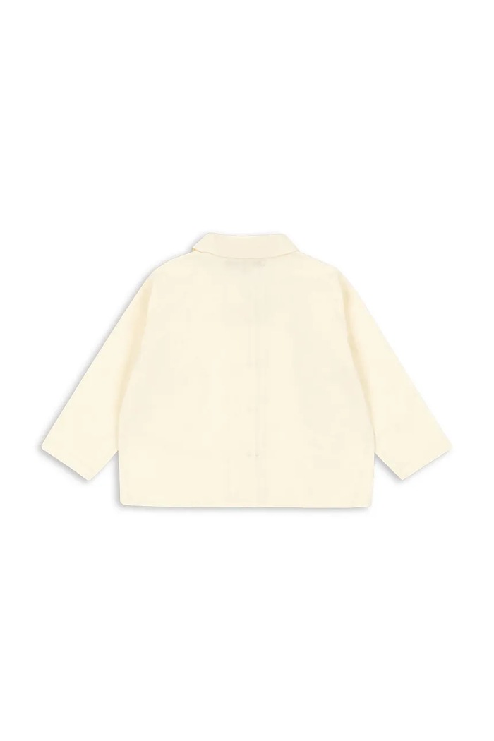 Dievča Detská bavlnená košeľa Konges Sløjd EVIA CHERRY SHIRT GOTS KS104795.PPY2 béžová