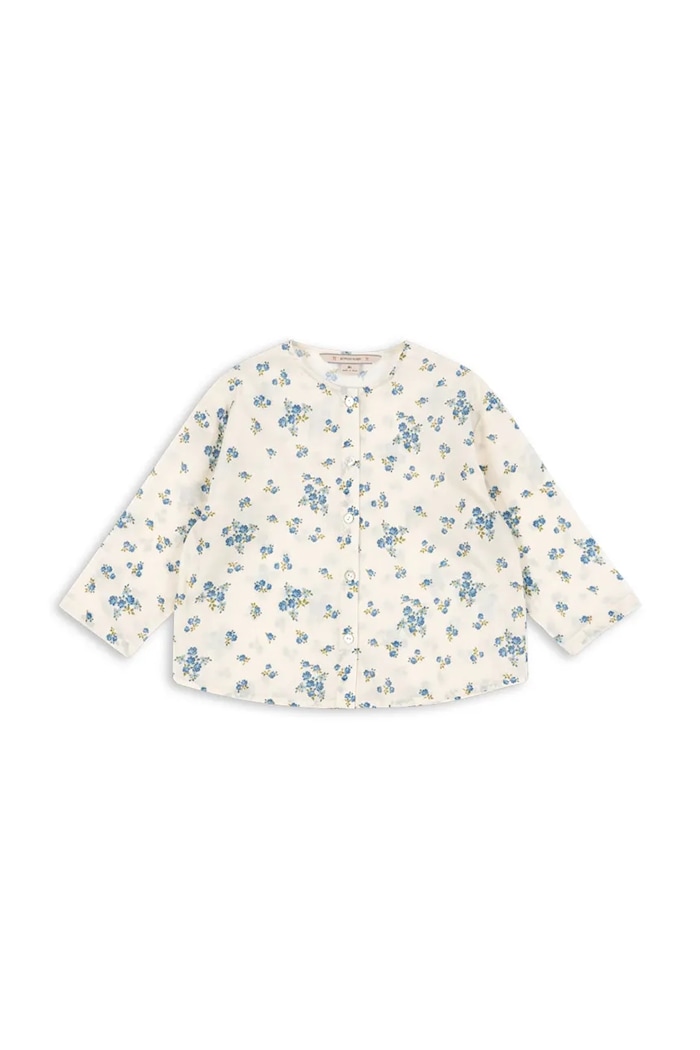 Konges Sløjd cămașă de bumbac pentru copii PACEY SHIRT GOTS cu modele bej KS105025.PPY2