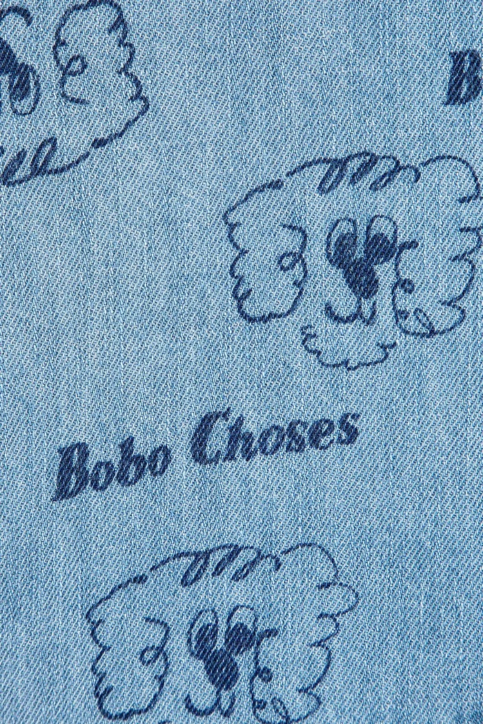 Detská džínsová košeľa Bobo Choses Pickles The Dog modrá 126AB027